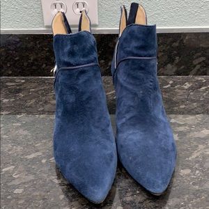 Navy Blue Ankle Boots